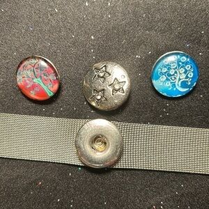 Ginger Snaps button charms & bracelet